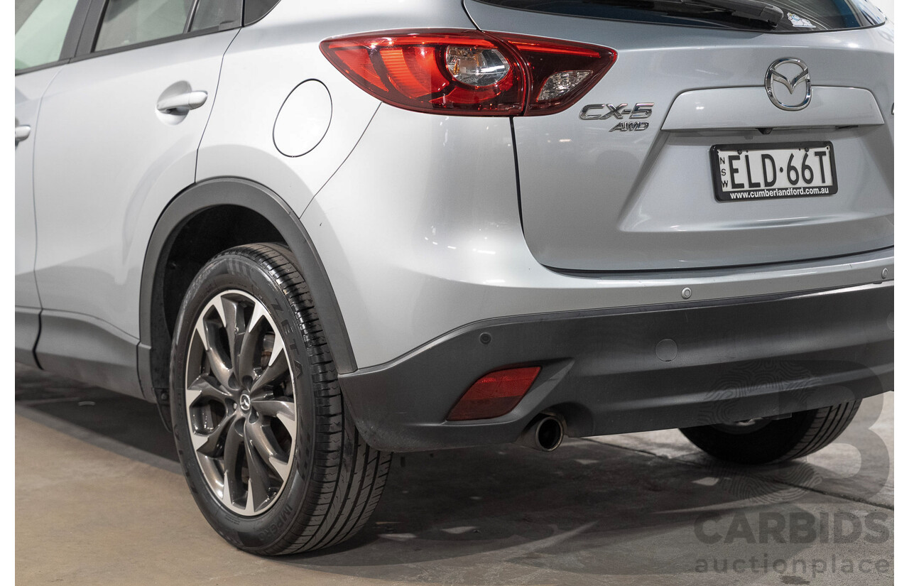 03/2015 Mazda Cx-5 GT (4x4) MY15 4d Wagon Silver 2.5L