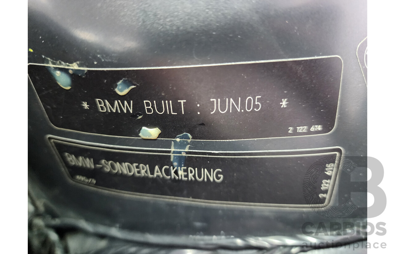 11/2005 Bmw 3 30Ci E46 2d Coupe Blue 3.0L