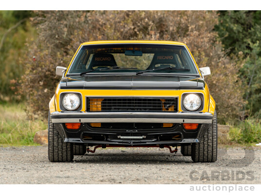 04/1974 Holden LH Torana SL/R 5000 Tribute 4d Sedan Chrome Yellow / Black V8 5.0L - Modified