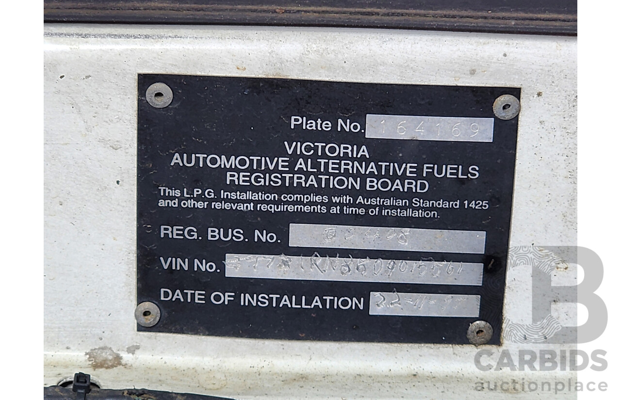 02/1993 Toyota Hilux  RN85R C/Chas White 2.4L