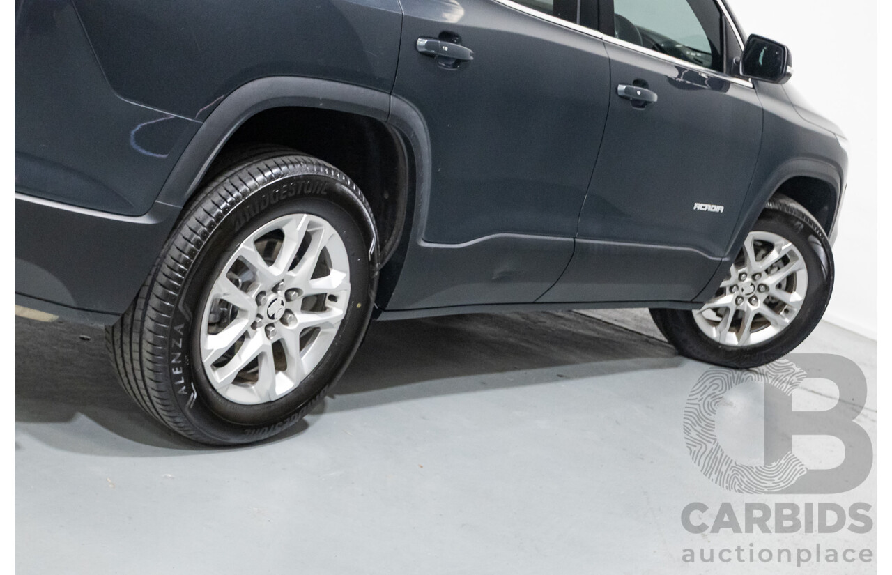 4/2019 Holden Acadia LT AC MY19 4d Wagon Dark Shadow Metallic V6 3.6L - 7 Seater