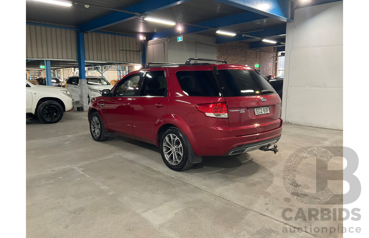 10/2011 Ford Territory Titanium SZ 4d Wagon Red Turbo Diesel 2.7L