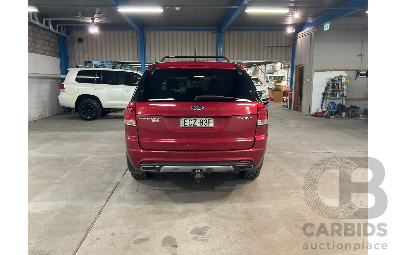10/2011 Ford Territory Titanium SZ 4d Wagon Red Turbo Diesel 2.7L