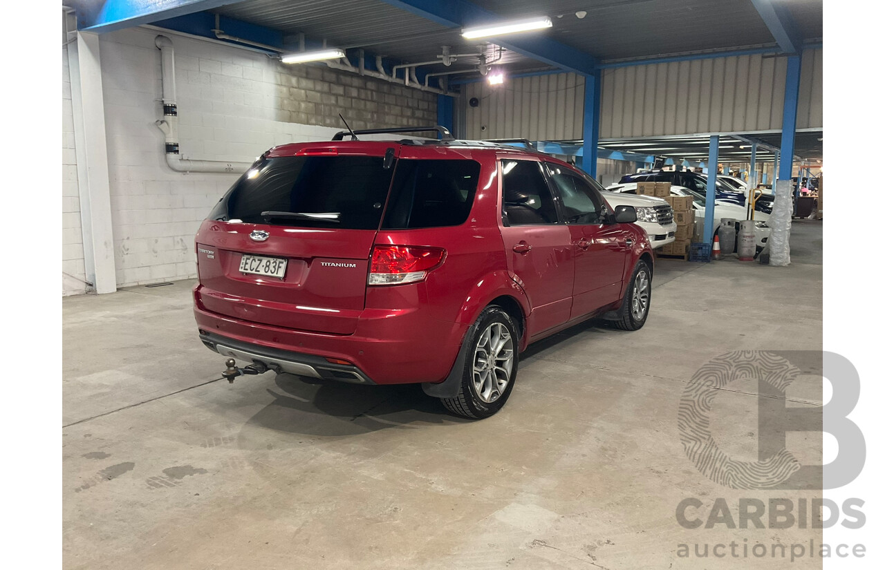 10/2011 Ford Territory Titanium SZ 4d Wagon Red Turbo Diesel 2.7L