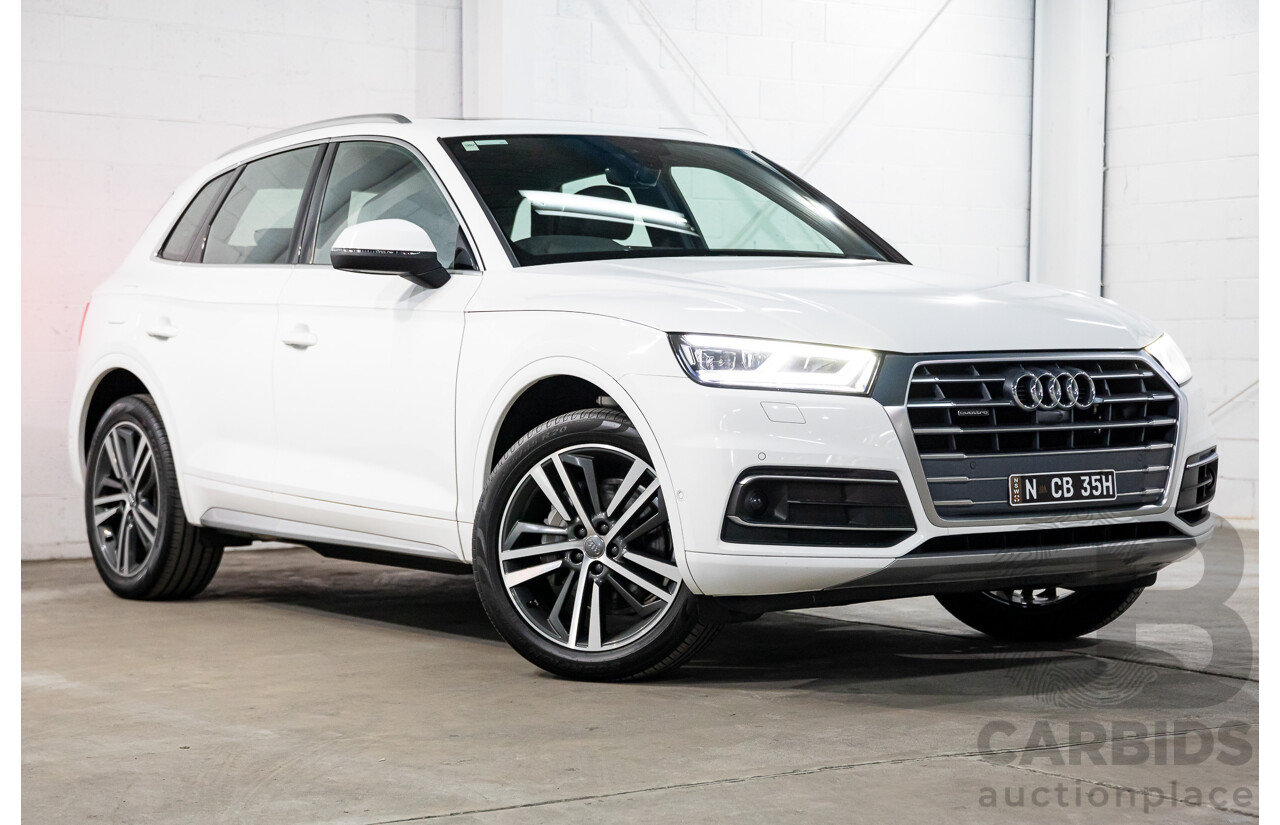 2/2020 Audi Q5 40 TDI Quattro Sport (AWD) FY MY20 4d Wagon White Turbo Diesel 2.0L