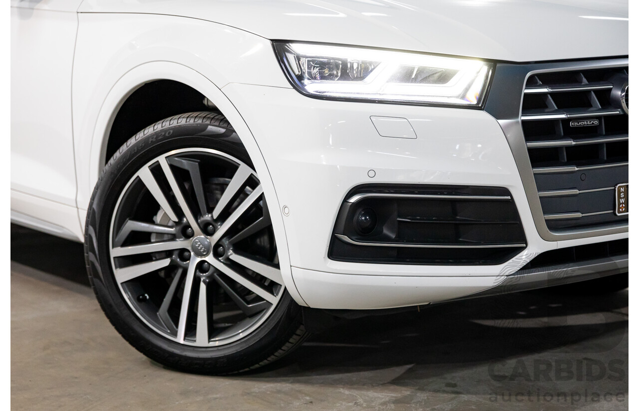 2/2020 Audi Q5 40 TDI Quattro Sport (AWD) FY MY20 4d Wagon White Turbo Diesel 2.0L