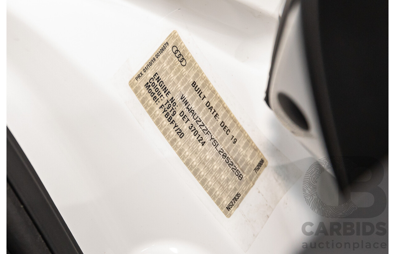 2/2020 Audi Q5 40 TDI Quattro Sport (AWD) FY MY20 4d Wagon White Turbo Diesel 2.0L