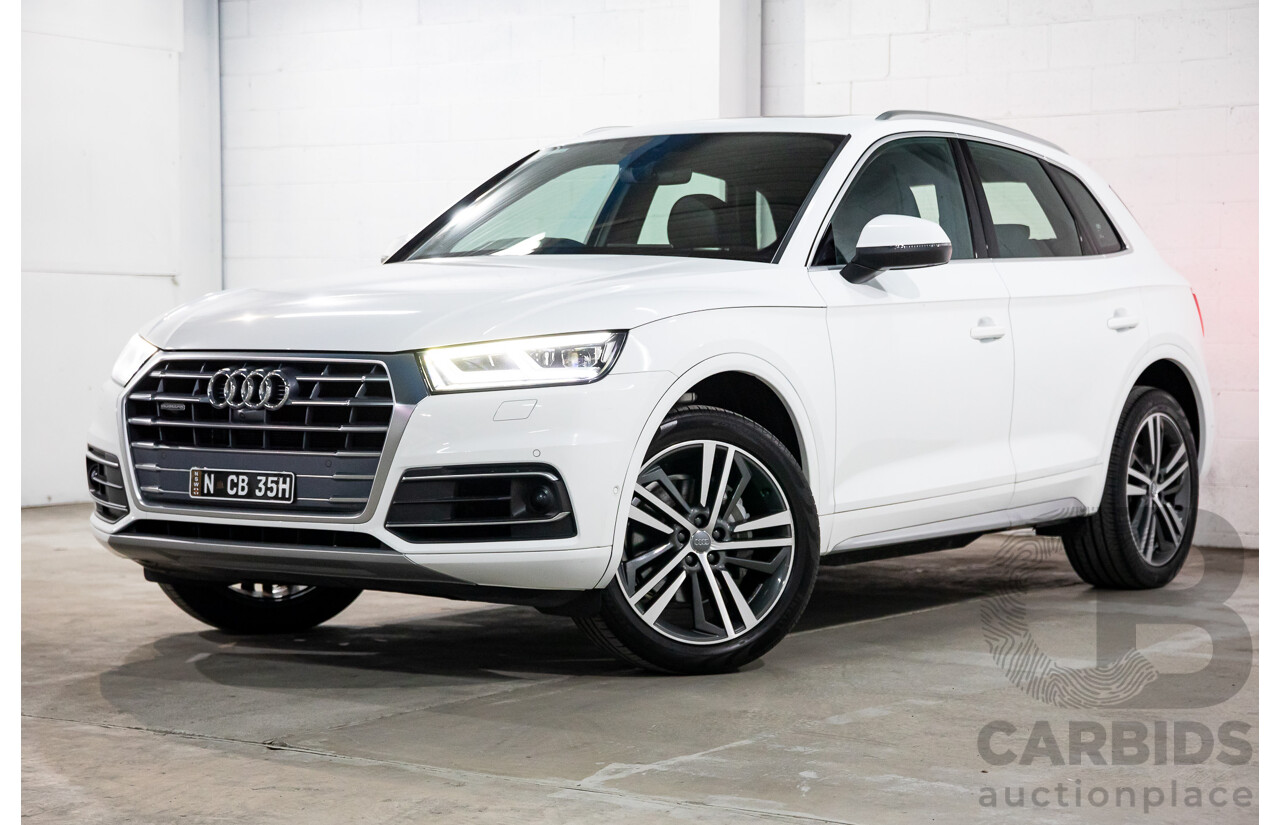 2/2020 Audi Q5 40 TDI Quattro Sport (AWD) FY MY20 4d Wagon White Turbo Diesel 2.0L
