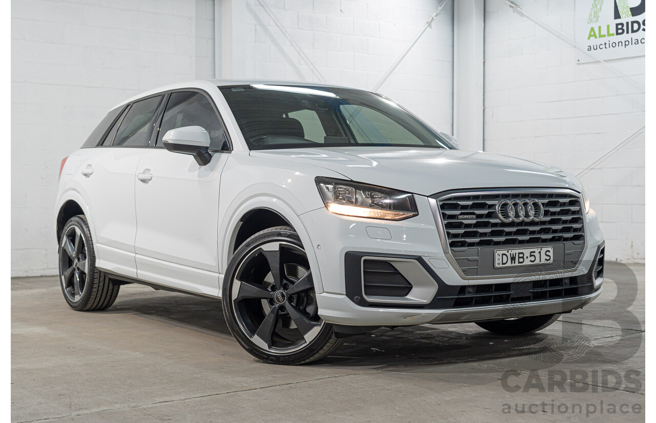 01/2018 Audi Q2 2.0 TDI Quattro Sport AWD GA MY18 4d Wagon Glacier White Metallic Turbo Diesel 2.0L