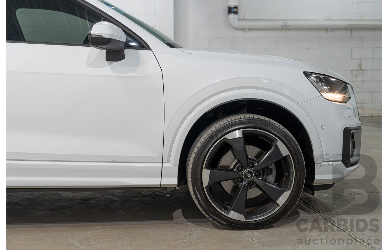 01/2018 Audi Q2 2.0 TDI Quattro Sport AWD GA MY18 4d Wagon Glacier White Metallic Turbo Diesel 2.0L
