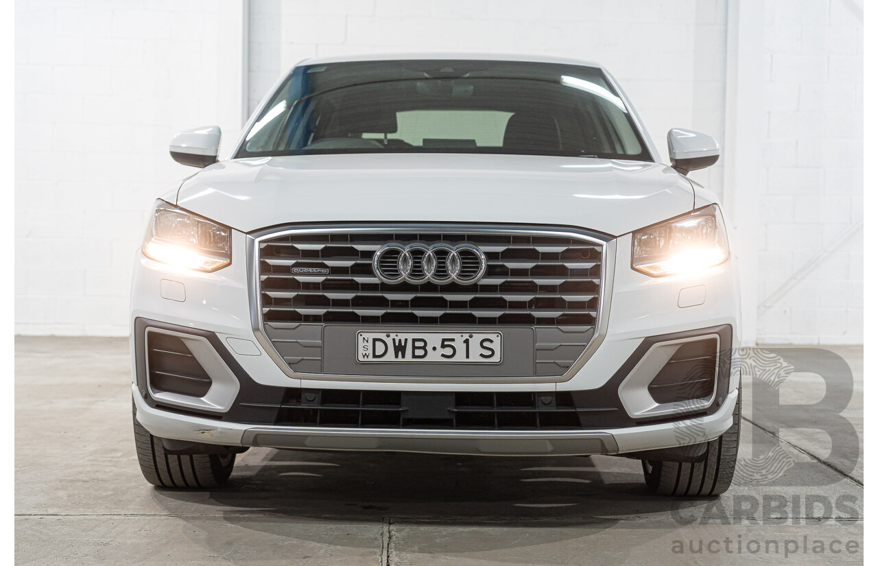 01/2018 Audi Q2 2.0 TDI Quattro Sport AWD GA MY18 4d Wagon Glacier White Metallic Turbo Diesel 2.0L