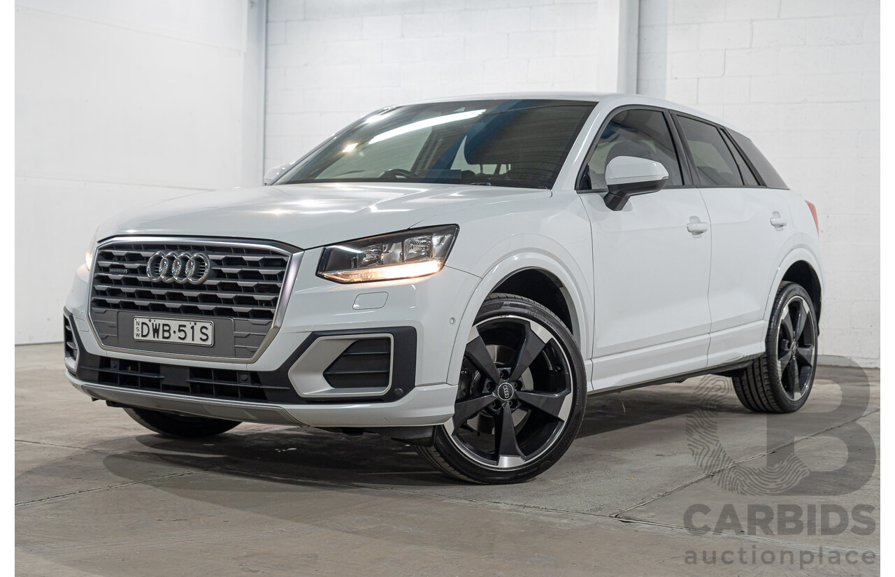 01/2018 Audi Q2 2.0 TDI Quattro Sport AWD GA MY18 4d Wagon Glacier White Metallic Turbo Diesel 2.0L