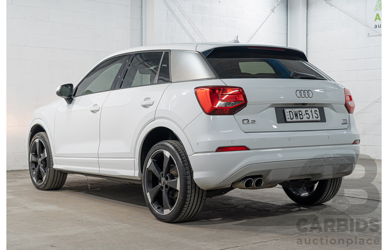 01/2018 Audi Q2 2.0 TDI Quattro Sport AWD GA MY18 4d Wagon Glacier White Metallic Turbo Diesel 2.0L
