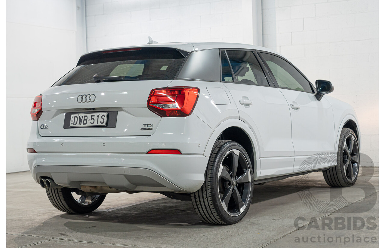 01/2018 Audi Q2 2.0 TDI Quattro Sport AWD GA MY18 4d Wagon Glacier White Metallic Turbo Diesel 2.0L