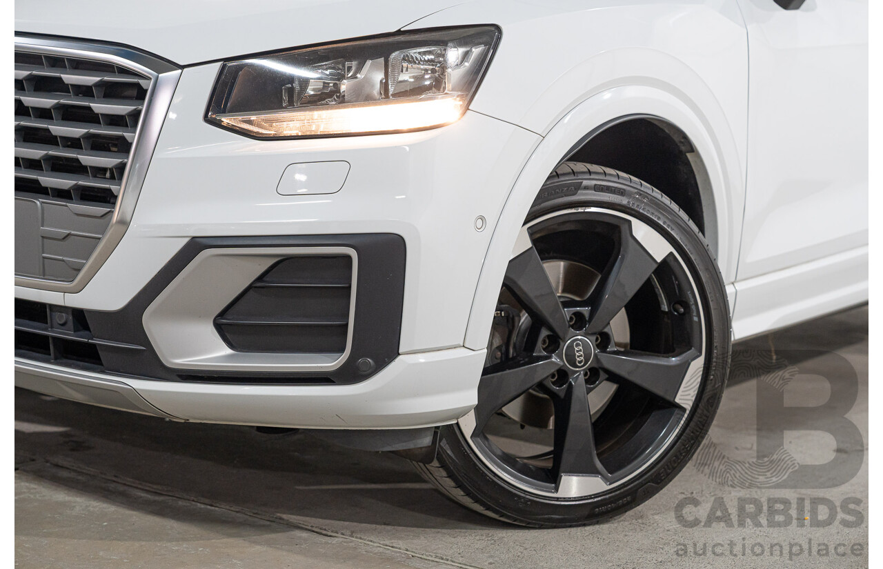 01/2018 Audi Q2 2.0 TDI Quattro Sport AWD GA MY18 4d Wagon Glacier White Metallic Turbo Diesel 2.0L