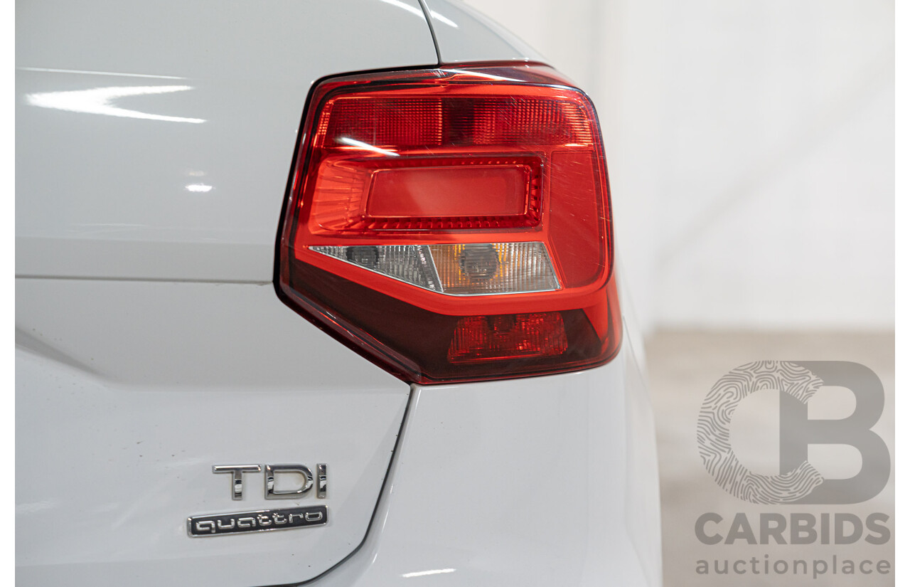 01/2018 Audi Q2 2.0 TDI Quattro Sport AWD GA MY18 4d Wagon Glacier White Metallic Turbo Diesel 2.0L