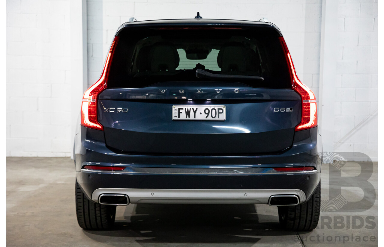 02/2020 Volvo XC90 D5 Inscription (AWD) 256 MY20 4d Wagon Blue Turbo Diesel 2.0L