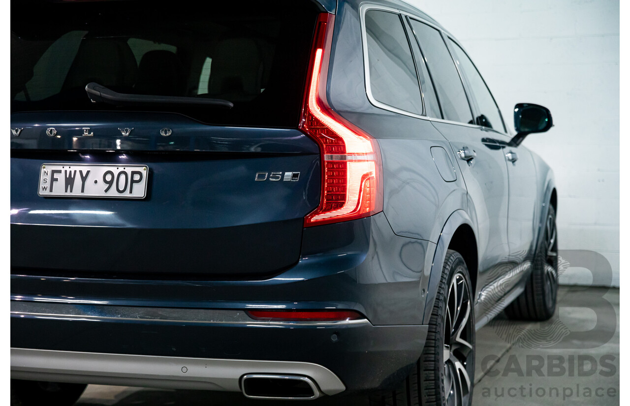 02/2020 Volvo XC90 D5 Inscription (AWD) 256 MY20 4d Wagon Blue Turbo Diesel 2.0L