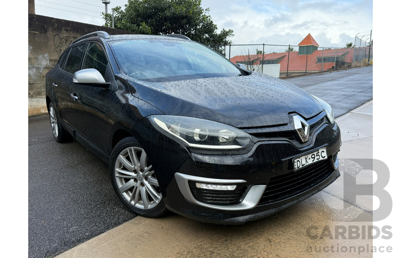 4/2016 Renault Megane GT-Line K95 MY14 4d Wagon Black 1.5L