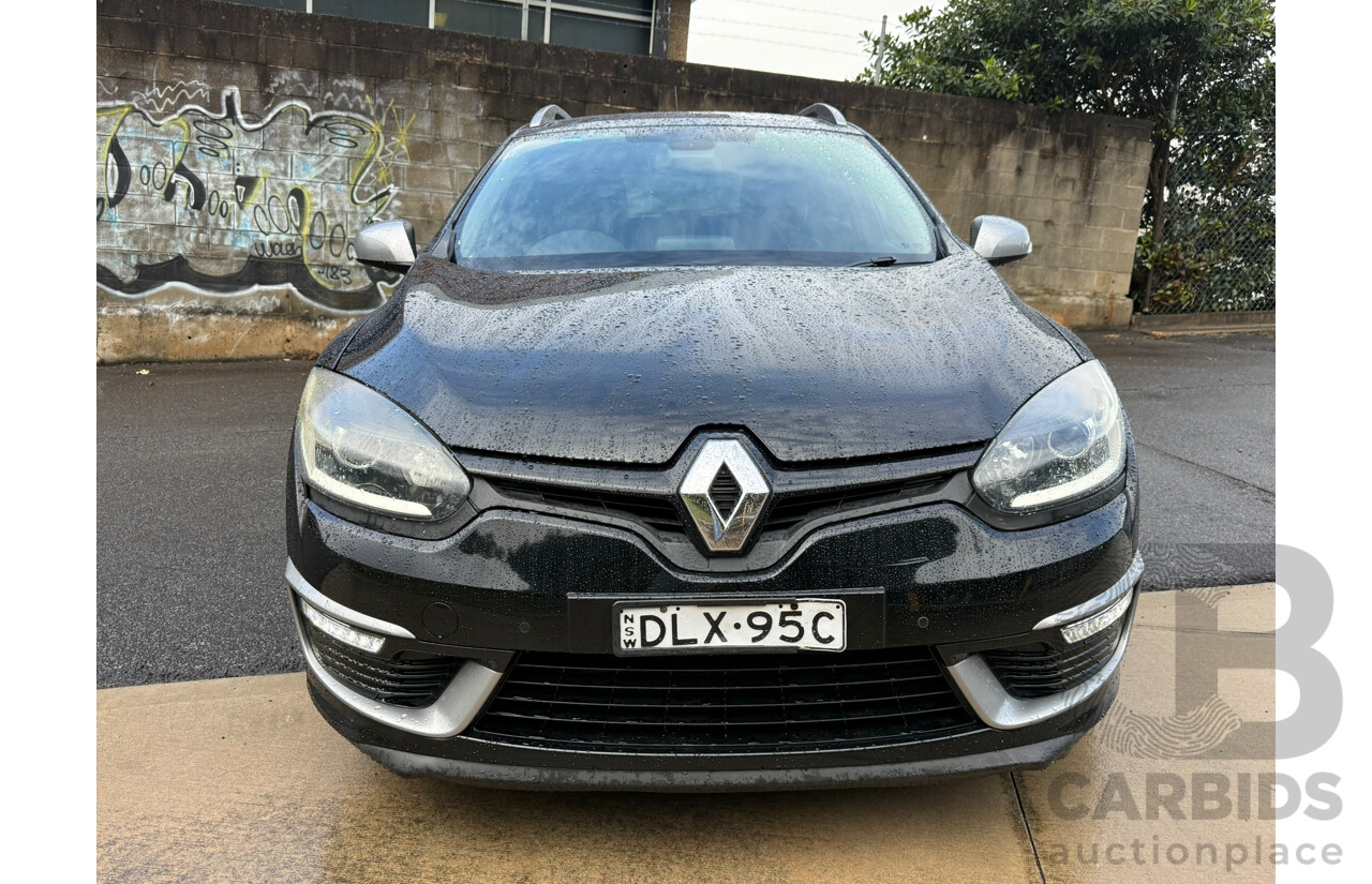 4/2016 Renault Megane GT-Line K95 MY14 4d Wagon Black 1.5L