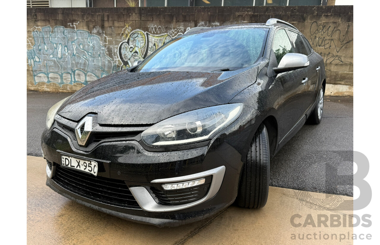 4/2016 Renault Megane GT-Line K95 MY14 4d Wagon Black 1.5L