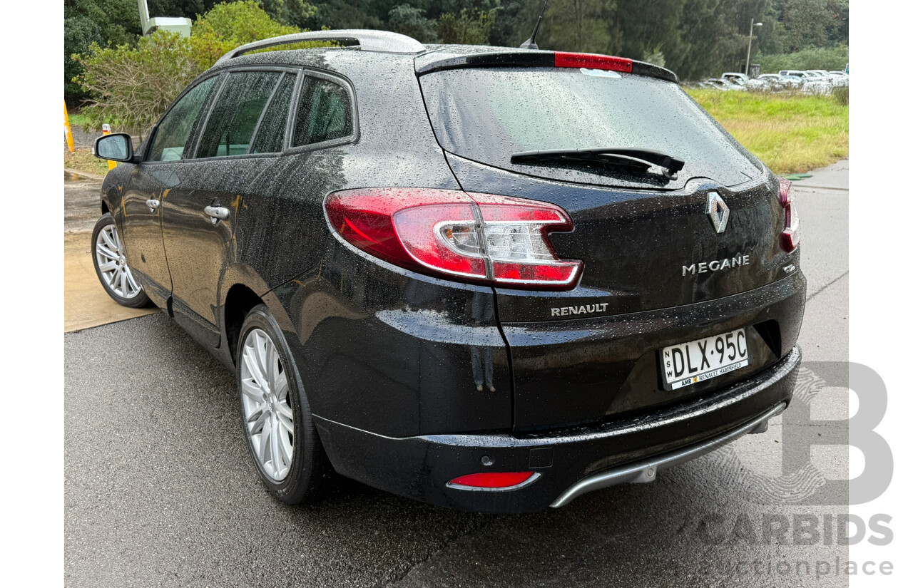 4/2016 Renault Megane GT-Line K95 MY14 4d Wagon Black 1.5L