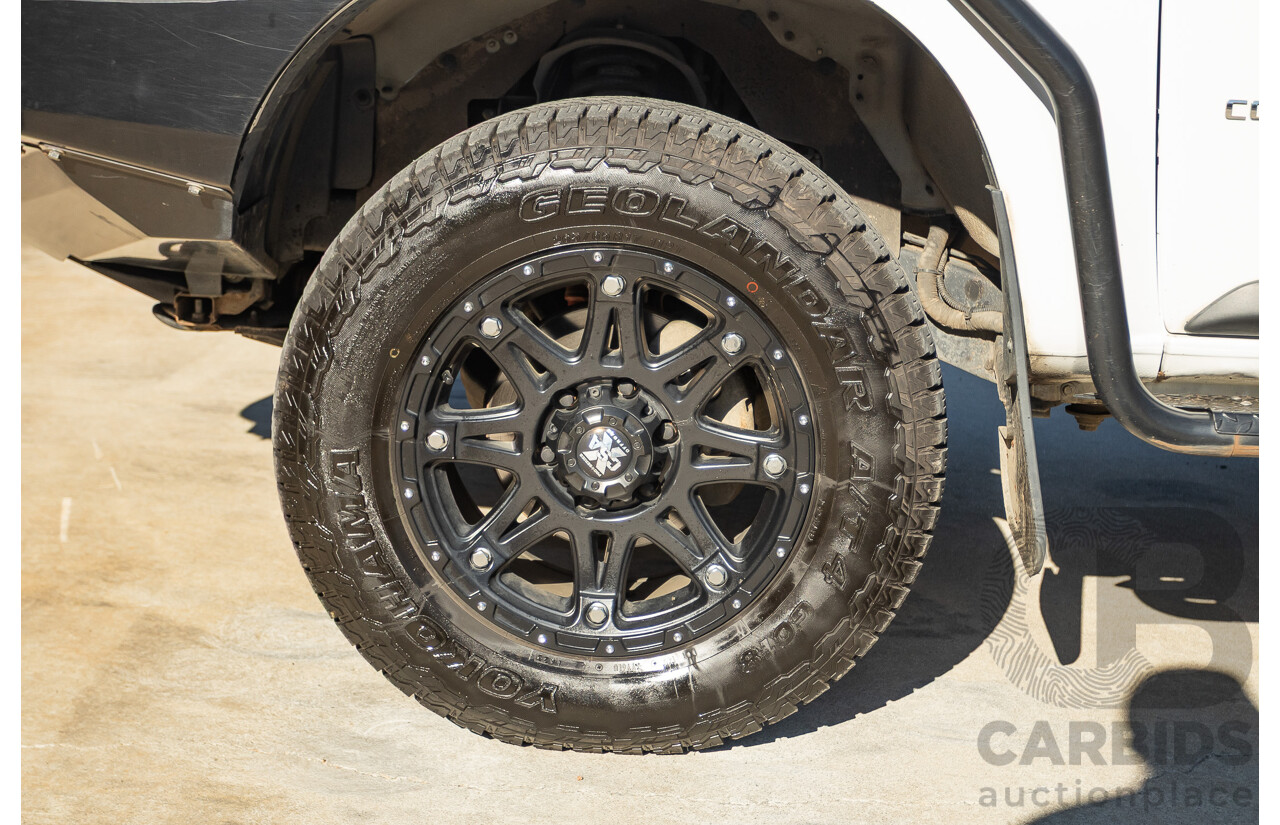 05/2015 Holden Colorado LS (4x4) RG MY16 Crew Cab Utility White Turbo Diesel 2.8L