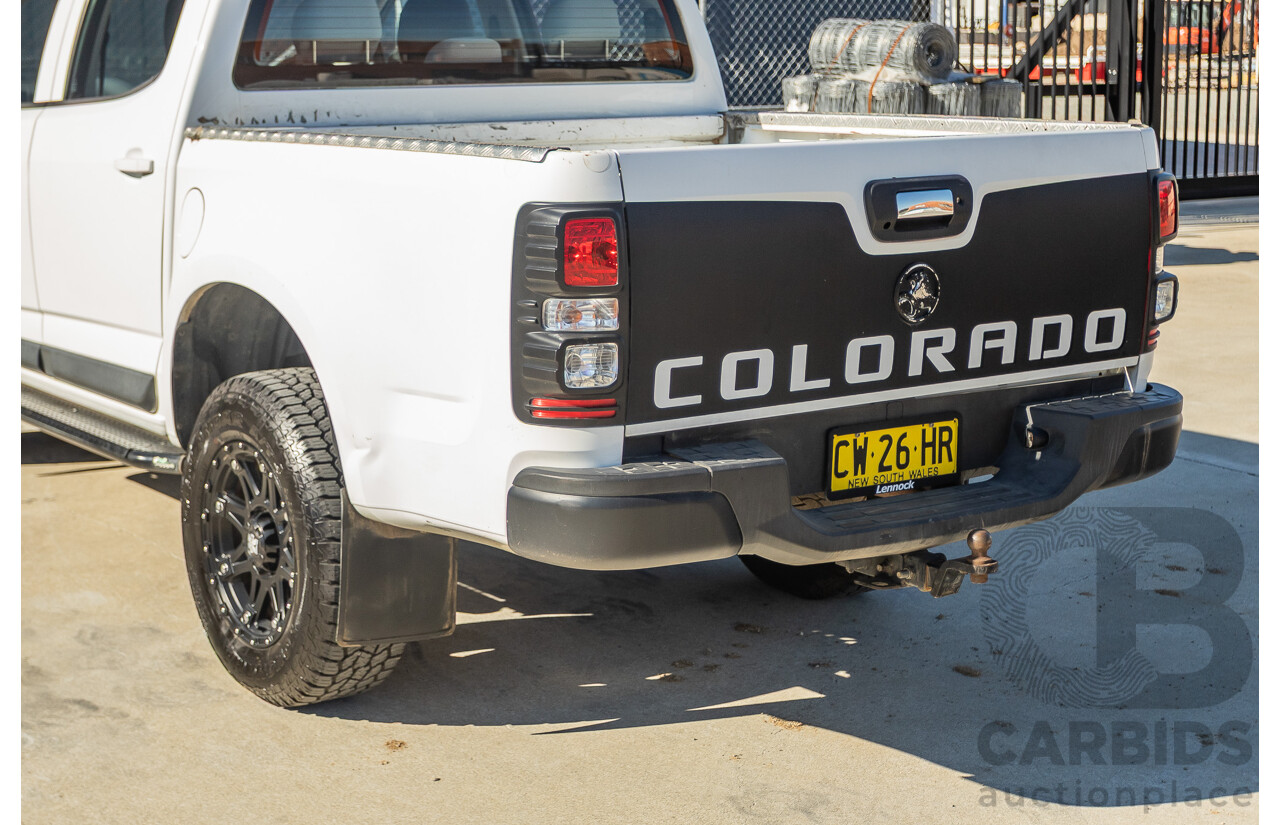 05/2015 Holden Colorado LS (4x4) RG MY16 Crew Cab Utility White Turbo Diesel 2.8L