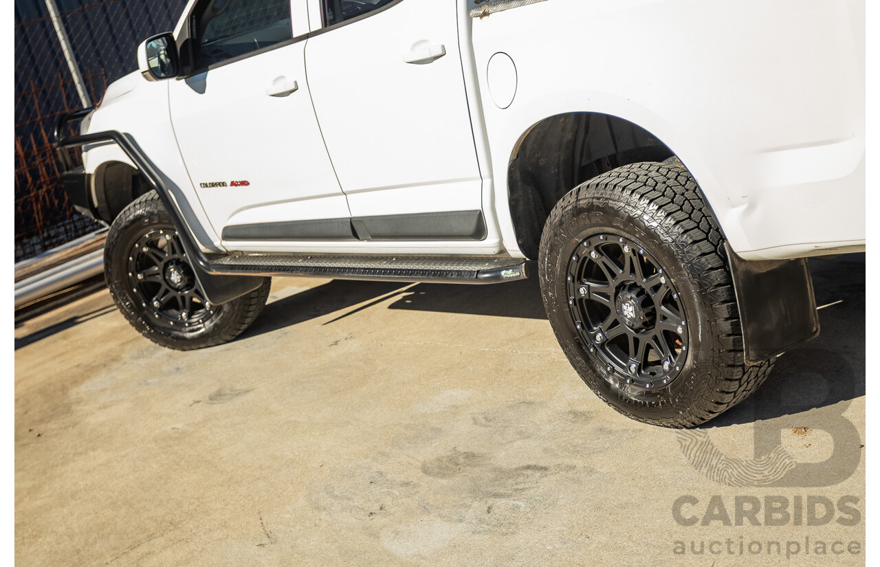 05/2015 Holden Colorado LS (4x4) RG MY16 Crew Cab Utility White Turbo Diesel 2.8L