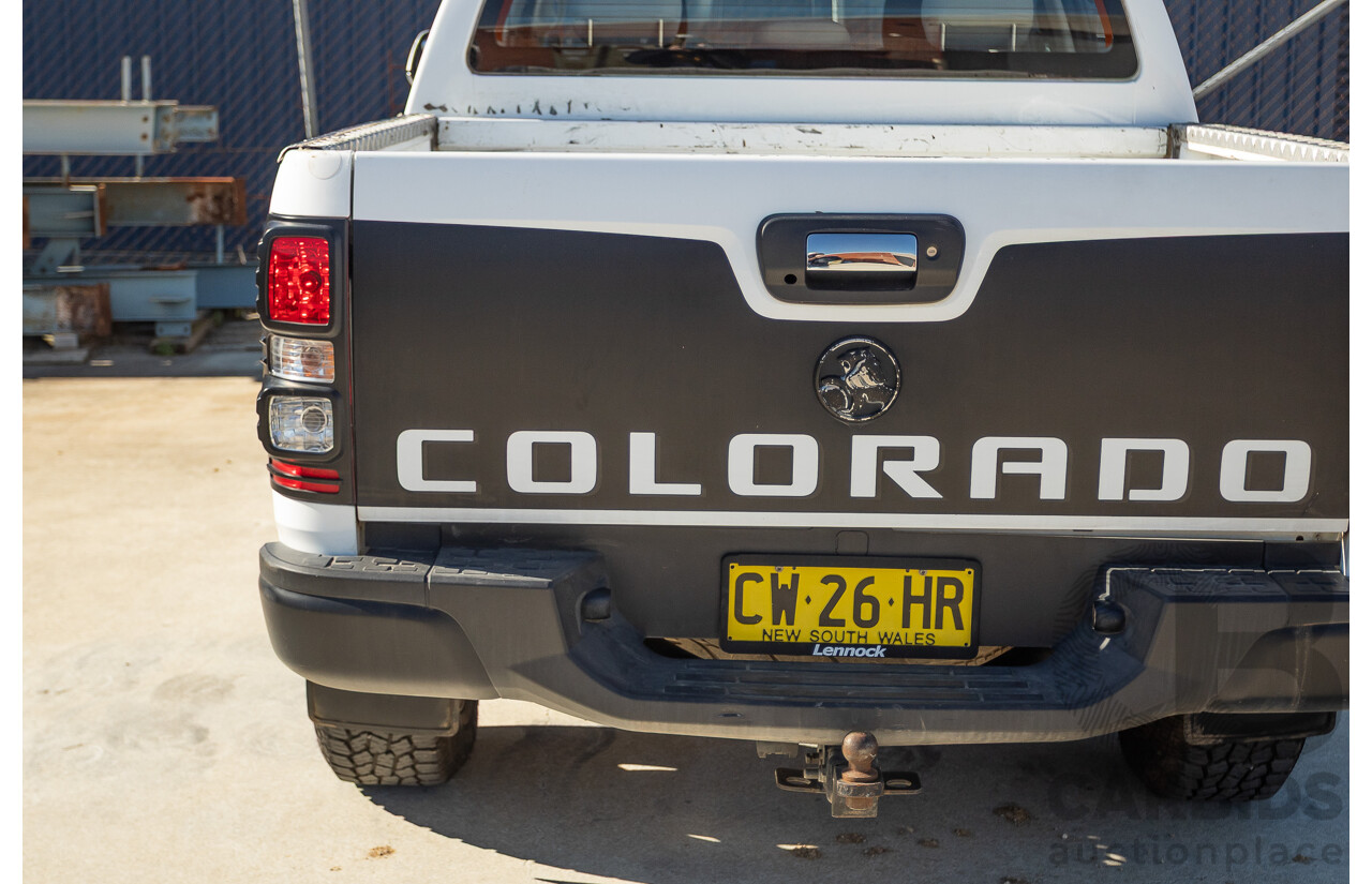 05/2015 Holden Colorado LS (4x4) RG MY16 Crew Cab Utility White Turbo Diesel 2.8L