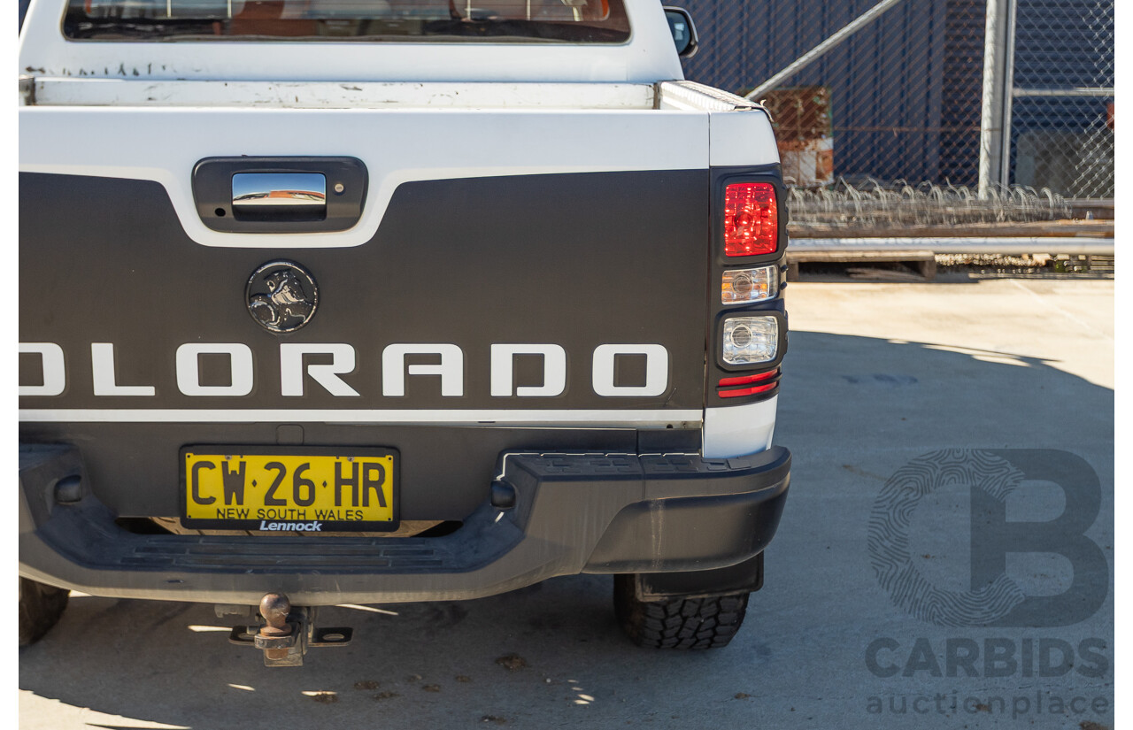 05/2015 Holden Colorado LS (4x4) RG MY16 Crew Cab Utility White Turbo Diesel 2.8L