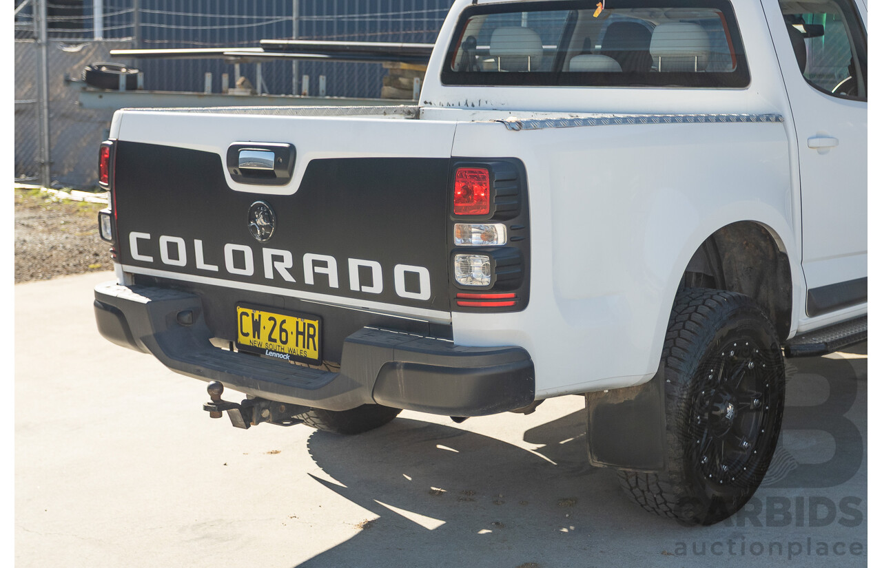 05/2015 Holden Colorado LS (4x4) RG MY16 Crew Cab Utility White Turbo Diesel 2.8L