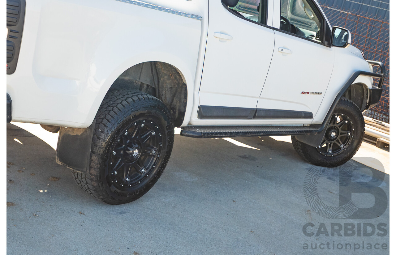 05/2015 Holden Colorado LS (4x4) RG MY16 Crew Cab Utility White Turbo Diesel 2.8L