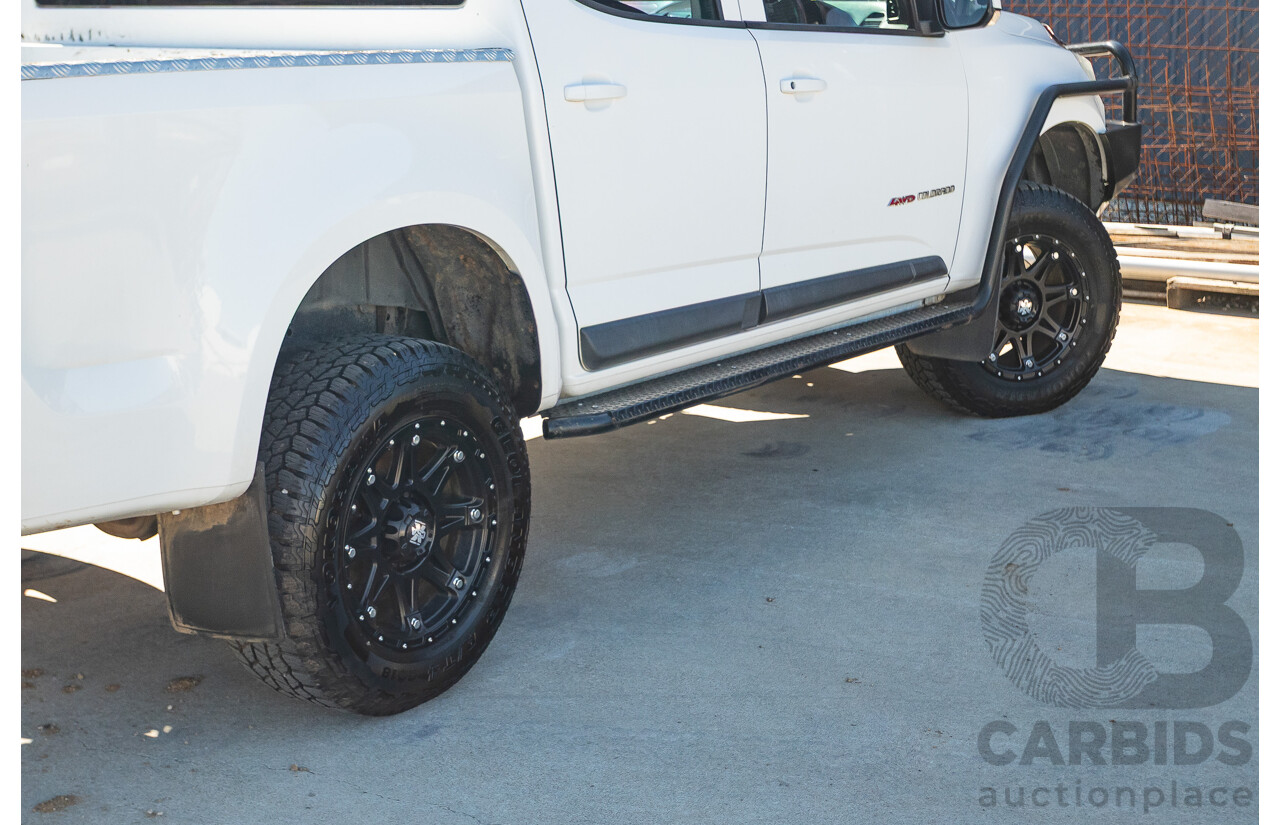 05/2015 Holden Colorado LS (4x4) RG MY16 Crew Cab Utility White Turbo Diesel 2.8L