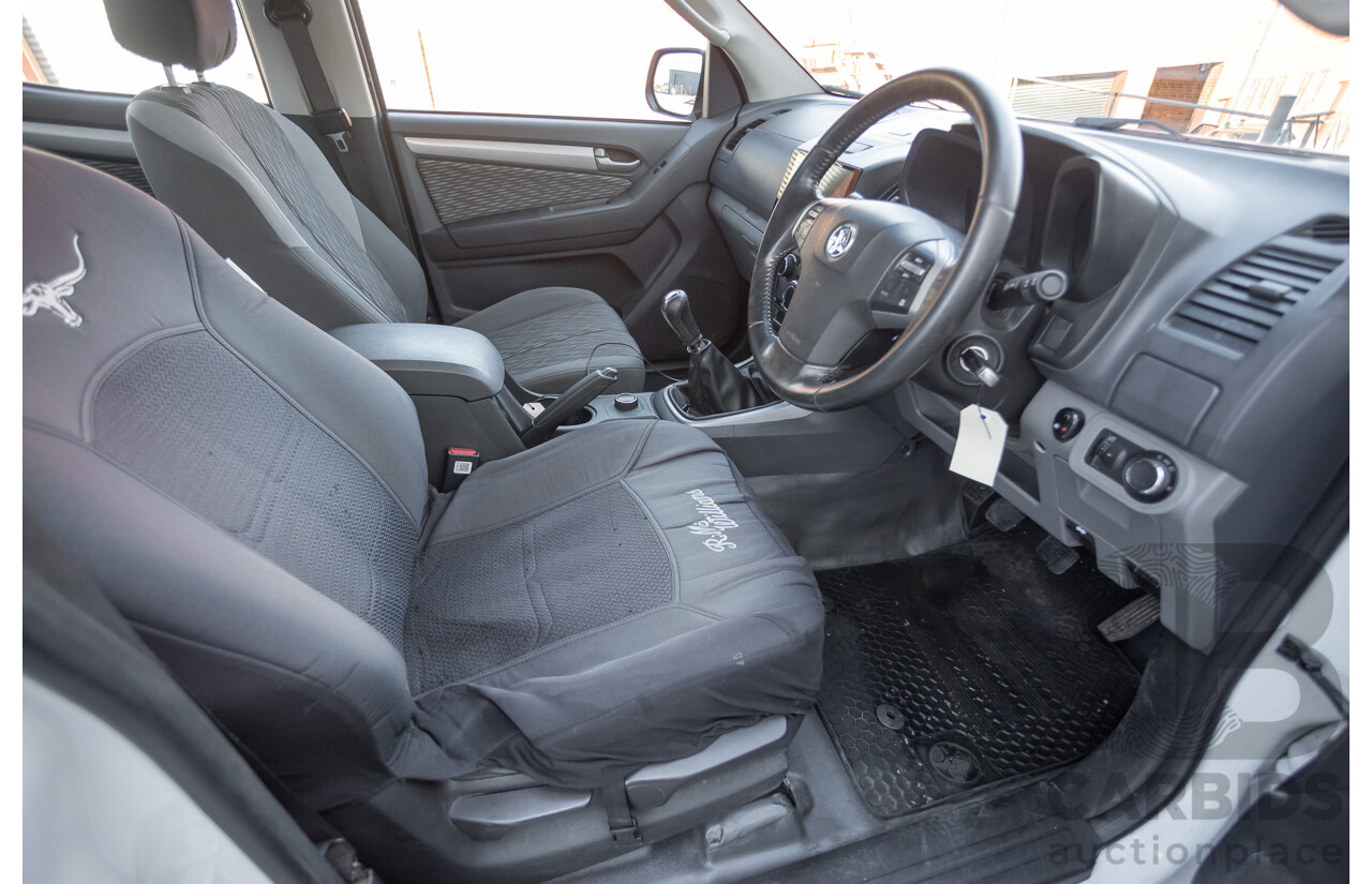 05/2015 Holden Colorado LS (4x4) RG MY16 Crew Cab Utility White Turbo Diesel 2.8L