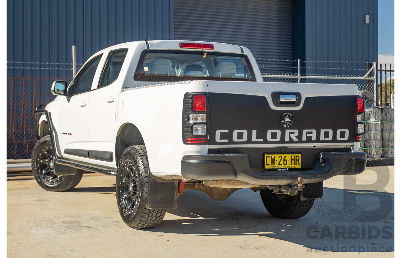 05/2015 Holden Colorado LS (4x4) RG MY16 Crew Cab Utility White Turbo Diesel 2.8L