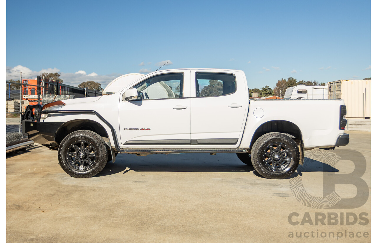 05/2015 Holden Colorado LS (4x4) RG MY16 Crew Cab Utility White Turbo Diesel 2.8L