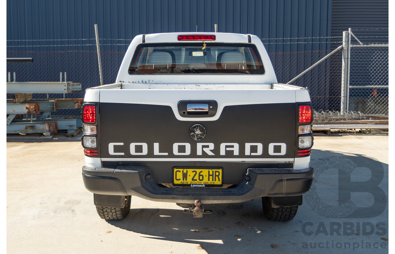 05/2015 Holden Colorado LS (4x4) RG MY16 Crew Cab Utility White Turbo Diesel 2.8L