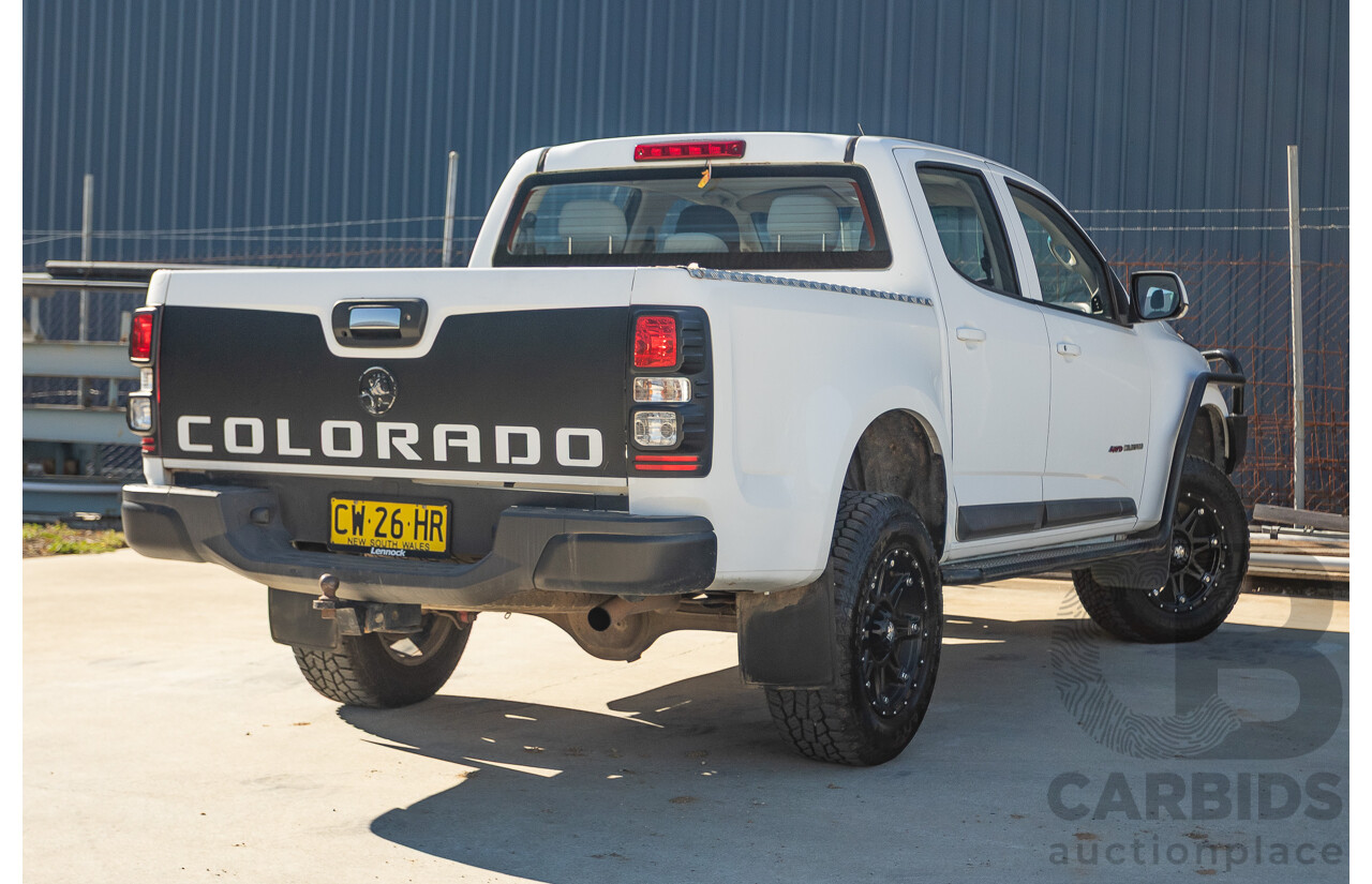 05/2015 Holden Colorado LS (4x4) RG MY16 Crew Cab Utility White Turbo Diesel 2.8L