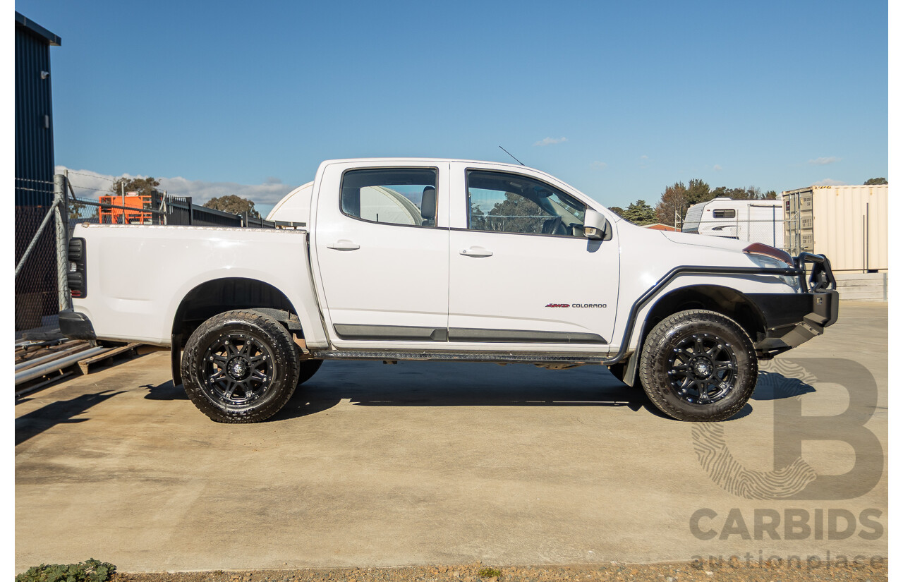 05/2015 Holden Colorado LS (4x4) RG MY16 Crew Cab Utility White Turbo Diesel 2.8L