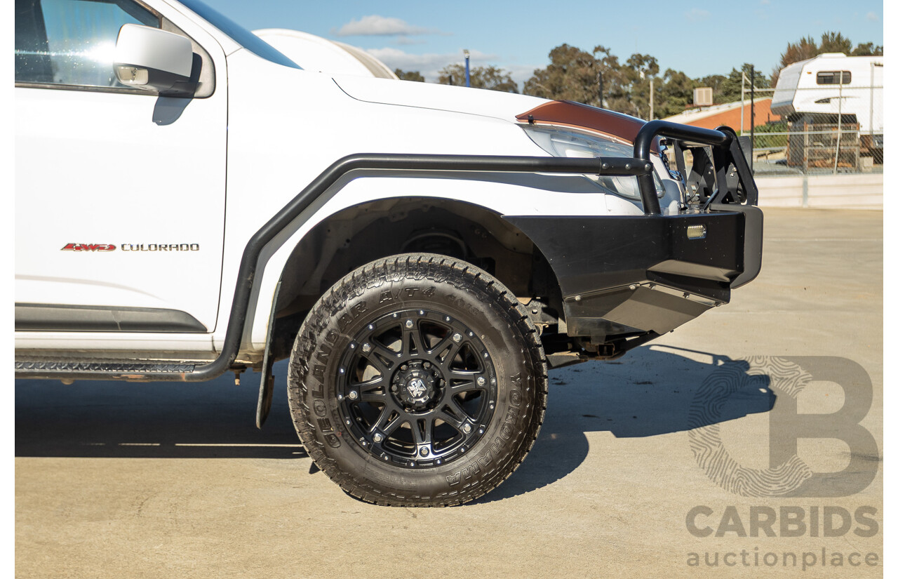 05/2015 Holden Colorado LS (4x4) RG MY16 Crew Cab Utility White Turbo Diesel 2.8L