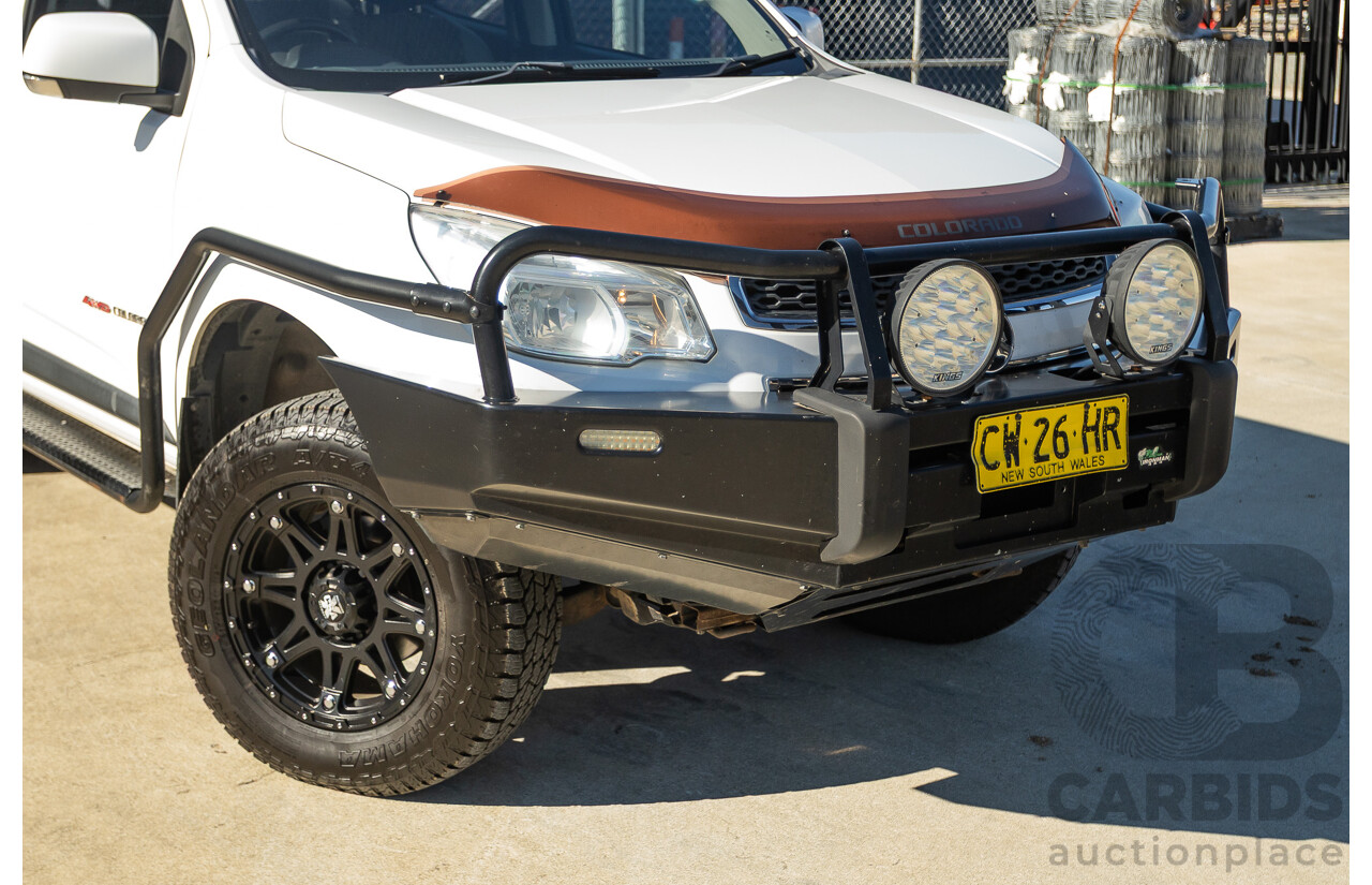 05/2015 Holden Colorado LS (4x4) RG MY16 Crew Cab Utility White Turbo Diesel 2.8L