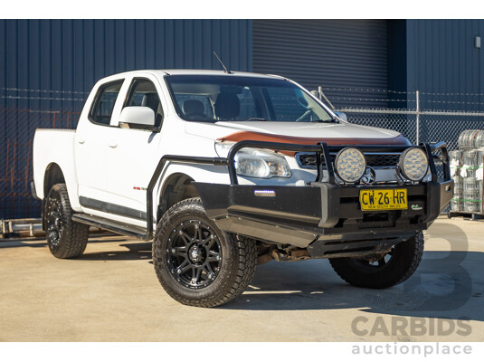 05/2015 Holden Colorado LS (4x4) RG MY16 Crew Cab Utility White Turbo Diesel 2.8L