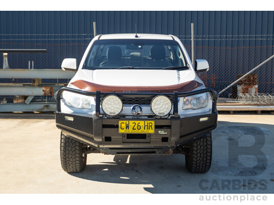 1663220 · 05/2015 Holden Colorado LS (4x4) RG MY16 Crew Cab Utility White Turbo Diesel 2.8L