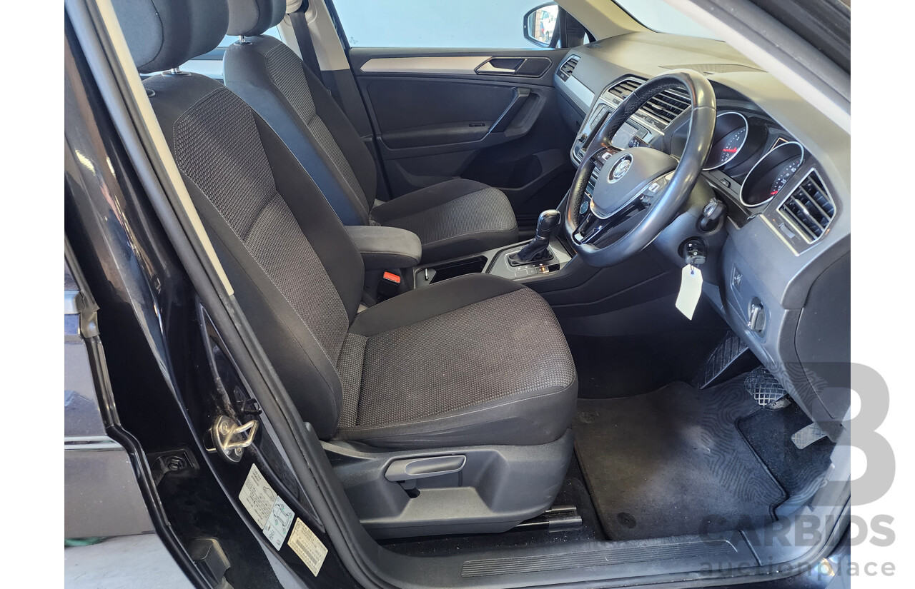 01/2017 Volkswagen Tiguan 110 TSI 5NA MY16 4d Wagon Black Turbo 1.4L