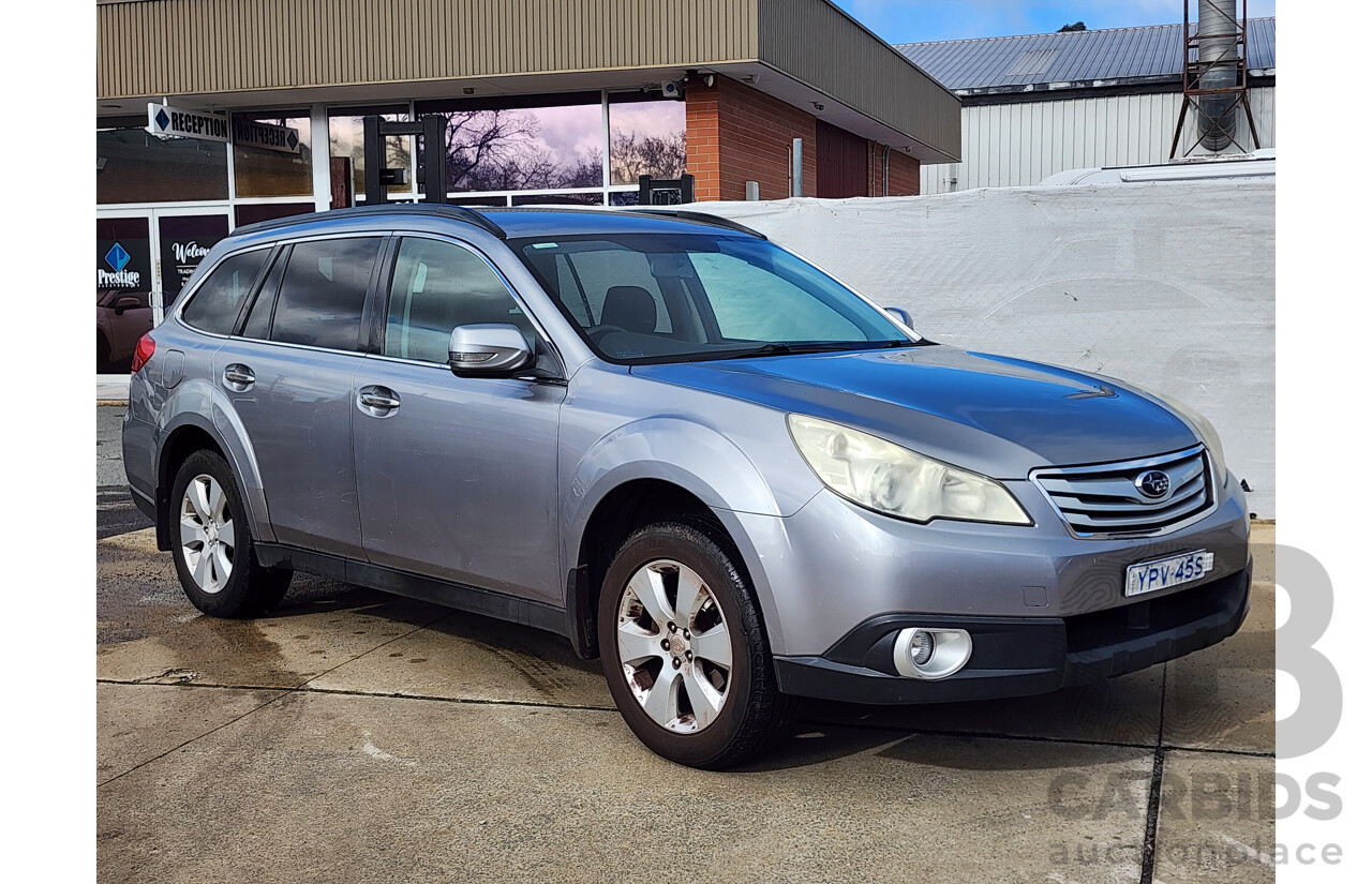 07/2010 Subaru Outback 2.5i MY10 4d Wagon Silver 2.5L
