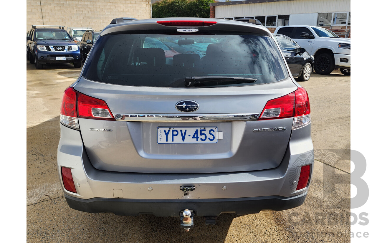 07/2010 Subaru Outback 2.5i MY10 4d Wagon Silver 2.5L