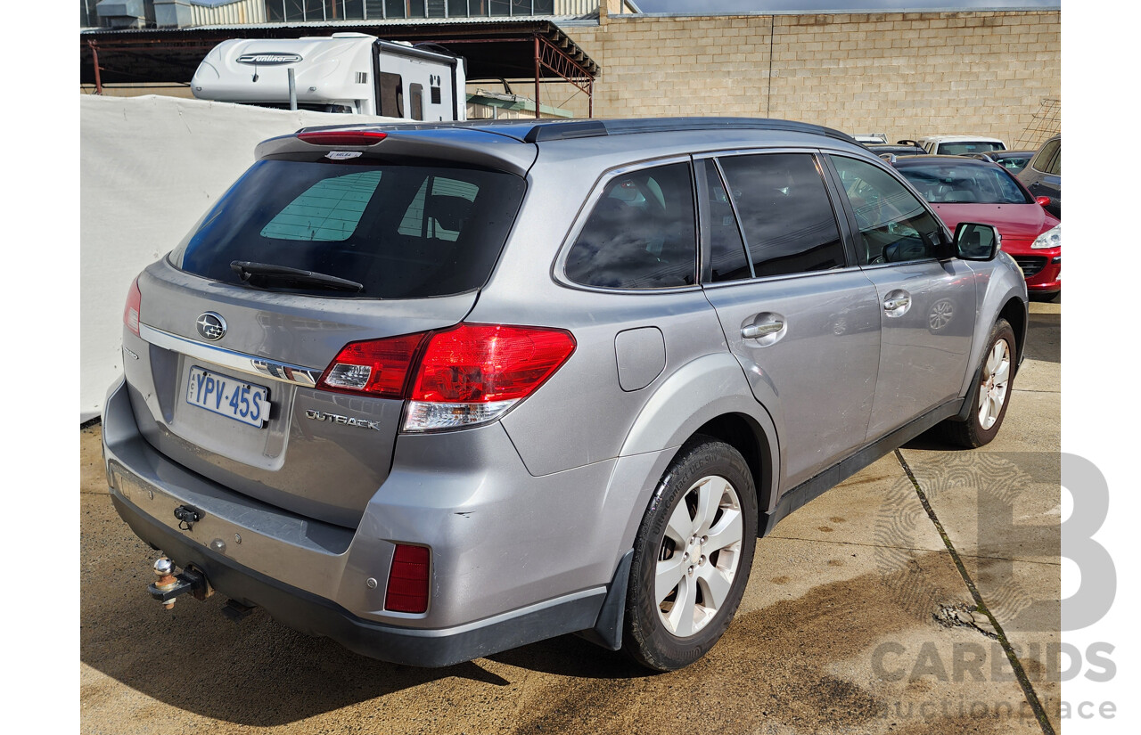 07/2010 Subaru Outback 2.5i MY10 4d Wagon Silver 2.5L