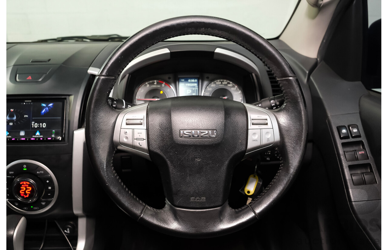 03/2016 Isuzu Mu-X LS-U (4x2) UC MY15 4d Wagon Black 7 seater Turbo Diesel 3.0L