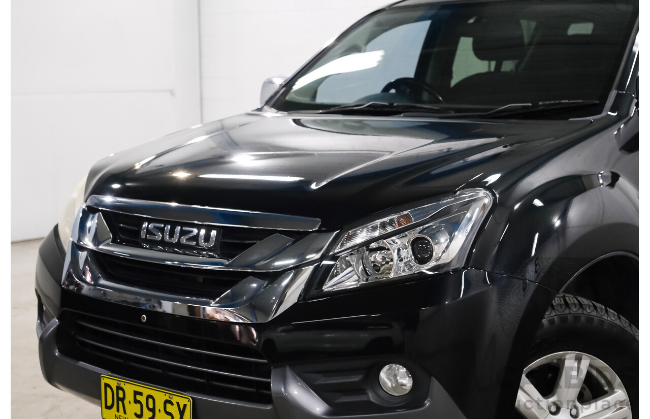 03/2016 Isuzu Mu-X LS-U (4x2) UC MY15 4d Wagon Black 7 seater Turbo Diesel 3.0L
